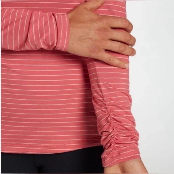 NWT Calia by Carrie Underwood Everyday LS Tee Color:Rusty Rose/Peach Whip Size L - Picture 2 of 10